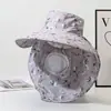 Chapéu Cachecol de Verão Feminino com Aba Larga, Estilo Popular para Trabalhar nos Campos, Chapéu de Proteção Solar, Chapéu de Sol para Praia ao Ar Livre, Chapéu para Colheita de Chá