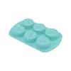 Nuevo producto transfronterizo: molde de silicona para galletas de limón, molde para chocolate, molde para 6 tartas, gelatina, dim sum.