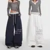 Pantalones deportivos versátiles de moda estilo americano, de peso pesado, con dobladillo curvo, para hombres y mujeres, nuevos pantalones largos casuales rectos holgados de pierna ancha para primavera y otoño
