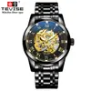 Reloj Impermeable Tevise para Hombre Automático Completo de Negocios Sencillo Mecánico para Hombre Impermeable Luminoso