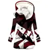 Impermeable de Mujer de Venta Caliente Transfronterizo 2023 Nuevo Espesor Invierno Estilo Europeo y Americano Patchwork Color Con Capucha Abrigo al por Mayor