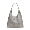 Bolso de mezclilla para mujer popular de este año 2024, nuevo bolso informal de estilo perezoso, bolso de hombro bajo el brazo de gran capacidad, bolso de mano portátil