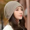 Chapéu de Tricô de Camada Única Estilo Coreano Outono e Inverno, Chapéu Quente de Lã, Chapéu Casual de Pelo, Chapéu Pulôver Feminino para Exterior, Touca Solta