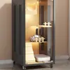 Villa para gatos jaula para gatos, lujosa casa de madera para gatos con puerta de cristal, casa para gatos con arenero integrado, nido para gatos transpirable y ahorrador de espacio
