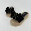 Chinelos de Verão Femininos com Laço Moda Aumento de Altura Estilo Coreano Tendência Plataforma Versátil para Exterior Antiderrapante Resistente ao Desgaste Sandálias de Férias para Praia