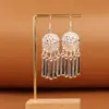 Pendientes de Pavo Real para Minorías Étnicas, Regalos Retro de Plata Miao Estilo Étnico, Accesorios de Pendientes Vintage de Imitación Plata