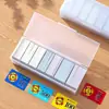 Caja de almacenamiento para tarjetas para salas de ajedrez y cartas, fichas de mahjong, naipes, tarjetas bancarias, postales, tarjetas de puntos y tarjetas pequeñas