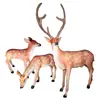 Lámpara de viaje LED forma de animal lámpara de paisaje grande de plástico reforzado con fibra de vidrio para exteriores lámpara emisora de luz ciervo lámpara de animal de simulación para exteriores