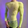 Lobe Ropa Interior Sexy de una Pieza Atuendo de Malla Pura Tentación Sexy Tentación Sexi Malla Abierta en la Entrepierna Medias Uniforme Conjunto de una Pieza Tallas Grandes para Hombre