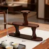 Armário de Mesa de Madeira Maciça para Objetos Curiosos Xícara de Chá Conjunto de Chá Suporte de Exibição Wenwan Pequenos Enfeites Estatuetas Prateleira de Armazenamento em Camadas Mesa de Exibição de Madeira