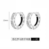 Pendiente S999 de Plata Pura con Número Romano Individual y Aro de Zirconia Brillante para Hombres Modernos, Nuevo Modelo Verano 2026