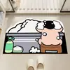 Alfombrilla de baño de Crayon Xiaoxin Dibujo Animado Linda Felpudo de Entrada Absorbente de Agua Secado Rápido Resistente a la Suciedad Felpudo de Entrada en stock