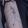 Corrente de Perna Borboleta Puramente Sexy, Estilo Moda Europeu e Americano, Corrente Corporal Tendência e Versátil, Anel de Perna, Corrente de Perna