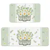 Tapete Estilo Pastoral Daifa TEMU Tapete de Cozinha Amazon Tapete Decorativo de Chão Flor de Girassol Tapete de Entrada