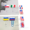 Marcadores de página de bandeira de desenho animado mais vendidos transfronteiriços, clipes de papel coloridos em estoque, clipes de livro de PVC de desenho animado, decorações de papelaria