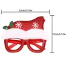 Gafas Decorativas Navideñas Transfronterizas 2027 para Adultos y Niños Regalos para Fiestas Navideñas Gafas de Gorro de Santa Claus
