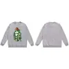 Suministro al por mayor de sudadera con cuello redondo de peso pesado de marca de moda de comercio exterior BAPE cabeza de mono, chaqueta de manga larga de tiburón, 13 sudaderas para hombre