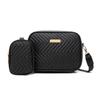 Bolso de dama de alta gama 2024 nuevo comercio exterior bolso de mensajero de dos piezas bordado de ondas bolso de hombro bolsos al por mayor