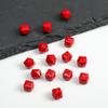 8 * 10mm acrílico colorido cubo açúcar multi-corte geométrico losango furo passante contas soltas DIY pulseira chaveiro acessórios