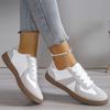 Tenis Blancos para Mujer para Comercio Exterior, Novedad Otoño 2026 Zapatos de Entrenamiento Alemanes de Caña Baja, Zapatos Deportivos Casuales de Talla Grande, Tenis Planos Ligeros