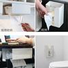 Caja de pañuelos sin perforaciones, creativa, para cocina, sala de estar, para colgar en la pared, soporte para papel higiénico, caja de papel