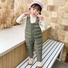 Pantalones de algodón acolchado para niños de otoño e invierno, mameluco que se puede abrir para bebés, acolchado, para niños pequeños y medianos, peto para bebés al por mayor