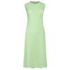 Miyake 2026 Verano Nuevo Estilo Casual Color Sólido Falda Irregular Cuello Redondo Ajustado Vestido Plisado Escama de Pez para Mujer