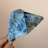 Presilha de Garra Triangular com Concha de Cetim Estilo Francês, Acessório de Cabelo Versátil de Alta Qualidade e Tendência para a Parte de Trás da Cabeça