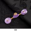 Botões de Prato Cheongsam, Estilo Nacional Arame Enrolado à Mão com Miçangas Douradas, Botões de Tecido Fragrantes de Uma Palavra, Lindos Acessórios para Traje Tang e Dinastia Han