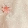 Algodón Peinado Grande Perforado a Máquina Tela Bordada Dientes de Nieve Polvo Flor Pequeña 9088 Vestido Camisa de Algodón Tela Bordada
