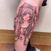 Tatuagem Adesiva Diablo Feminina À Prova D'água Duradoura Europeia e Americana Violência Lori ins Desenho Animado Fofo Flor Braço Não Refletivo Anti-Han