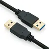 Cable de Extensión USB 3.0 Macho a Macho Cable de Transferencia de Datos de Alta Velocidad 5Gbps Interfaz Chapada en Oro Disco Duro 3.0AM/AM