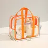 Bolsa de Natación con Compartimentos Impermeables, Gran Capacidad para Trajes de Baño y Artículos Varios, Bolsa de Viaje con Compartimento para Zapatos, Neceser Transparente