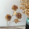 Materiais Florais para Véspera de Ano Novo Transfronteiriços, Eucalipto, Pequenas Frutas Vermelhas, Flores Artificiais Douradas para Festas de Natal e Ano Novo