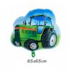 Globo de película de aluminio para vehículo grande, juguete para niños, tren, coche de policía, tractor, globo decorativo de papel de aluminio