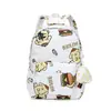 Mochila Gatinho Graffiti Fofa Leve Respirável Alça de Ombro Mochila Grande Capacidade Mochila Escolar para Estudante
