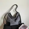 Bolso Tote de Lujo con Estampado de Leopardo para Mujer 2025 Otoño Nuevo Moderno Gran Capacidad Estilo Retro Mochila de Hombro Único