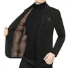 Abrigo de Chenilla Cálido con Forro Polar, Casual, Versátil y de Moda para Hombre, Otoño/Invierno 2026, para Hombres de Mediana Edad