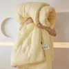 Colcha de nata para niña, relleno de maíz ceroso, engrosada para abrigar, adecuada para primavera, otoño e invierno, uso en todas las estaciones