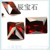 Fabricantes de gemas artificiales de Wuzhou suministran circonita rectangular de color piedra desnuda accesorios de diamante desnudo para joyería DIY