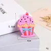 Patches de Borracha Macia de PVC em Formato de Sorvete Fofo Acessórios de Cabelo DIY Ímãs de Geladeira Fivelas de Sapato Luvas Acessórios para Capa de Celular Materiais
