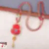 Novo cadeado de formato de moeda estilo chinês para realizar desejos, colar de brocado Song, acessório de broche Hanfu estilo antigo, acessório DIY de liga estilo chinês
