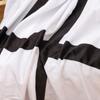 Uso Doméstico Casual Estampado Digital Listrado Preto Fabricante Atacado Manta de Ar Condicionado de Soneca Veludo Nuvem Vison Pelúcia Amigo da Pele Macio