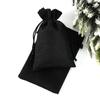 Bolsa de lino con cordón al por mayor de fábrica joyería cosméticos lino imitación bolsa de embalaje bolsa de almacenamiento de regalos logo impreso