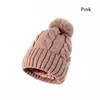 Chapéu de Tricô Adulto Outono e Inverno Transfronteiriço com Forro de Lã, Proteção para Orelhas, PomPom Versátil, Chapéu à Prova de Frio, Chapéu Quente de Tricô em Ponto Trançado para Homens e Mulheres