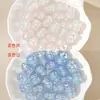Cambio de ColorResina Tricolor Iridiscente Agujero Recto Cuentas de Calabaza Cadena para Teléfono Llavero Accesorios Materiales para Cuentas Venta al por Mayor