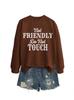 No Amigable No Europeo y Americano Cómodo Nuevo para Mujer Deseo Exportación Transfronteriza Sudadera Base Otoño e Invierno