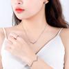 Damila Pendientes de asta de plata de ley S925 con circonita azul estilo coreano un ciervo tiene pendientes de circonita joyería navideña femenina venta al por mayor