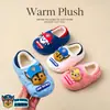 Zapatos de Algodón de Invierno para Niños Paw Patrol con Tacón para Niños y Niñas, Calientes, Forrados de Felpa, Impermeables, para Niños Pequeños y Bebés