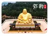 Ímã de geladeira de vidro com paisagem de milhas, complexo arquitetônico de escultura de tijolos vermelhos da área cênica de Dongfeng Yun, decoração de souvenir turístico